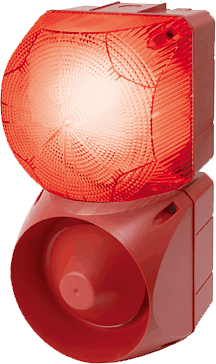 876162405, Auer Signal Balise de signalisation à LED avec avertisseur  sonore AC / DC 24V 140mA QSS IP65 / IK09 Borne enfichable / Borne à vis  Rouge